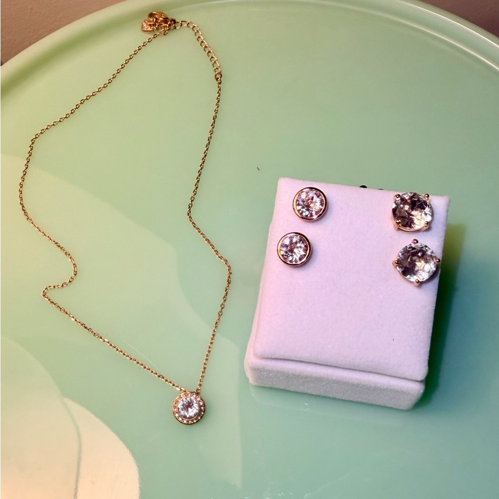 Kate Spade earrings and necklace
